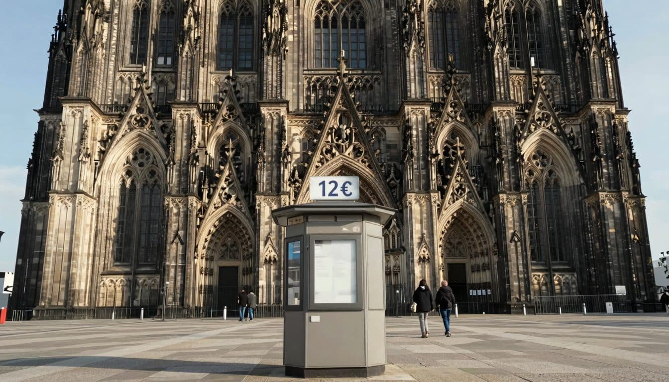 La cathédrale de Cologne devient la première église catholique d'Allemagne à introduire un droit d'entrée