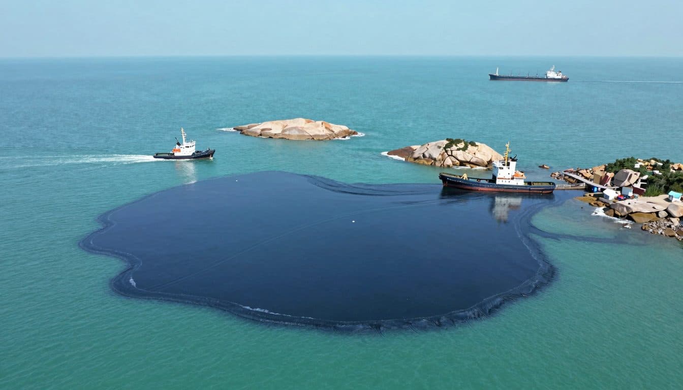 Une opération de sauvetage commence pour contenir un pétrolier de la flotte fantôme russe qui fuit au large d'Oman