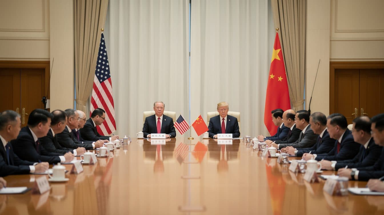 Trump et Xi Jinping discutent de coopération économique et des tensions à Taïwan lors d'une visite historique à Pékin