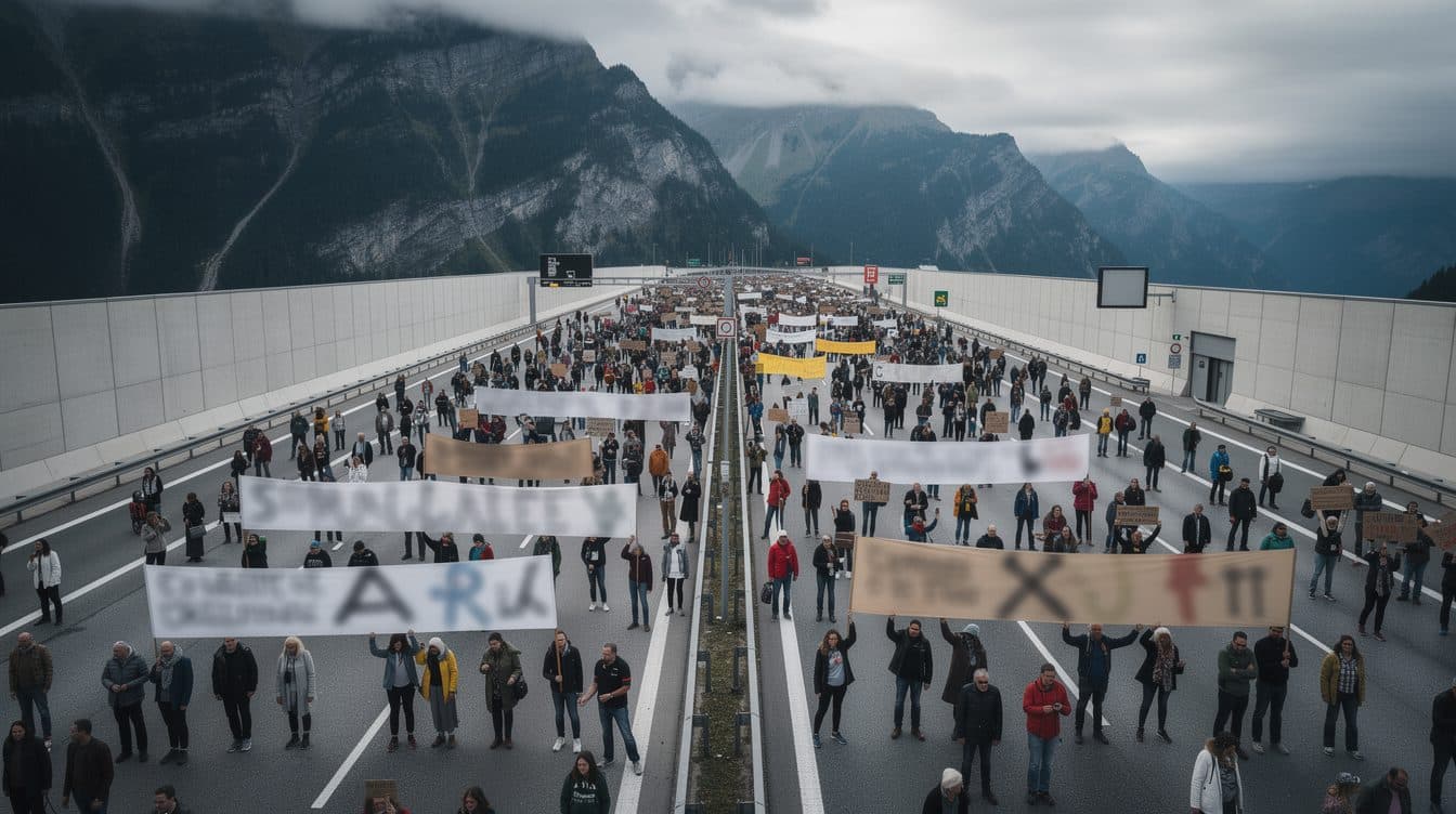 Manifestation contre le trafic de transit : le col du Brenner totalement paralysé par une manifestation historique