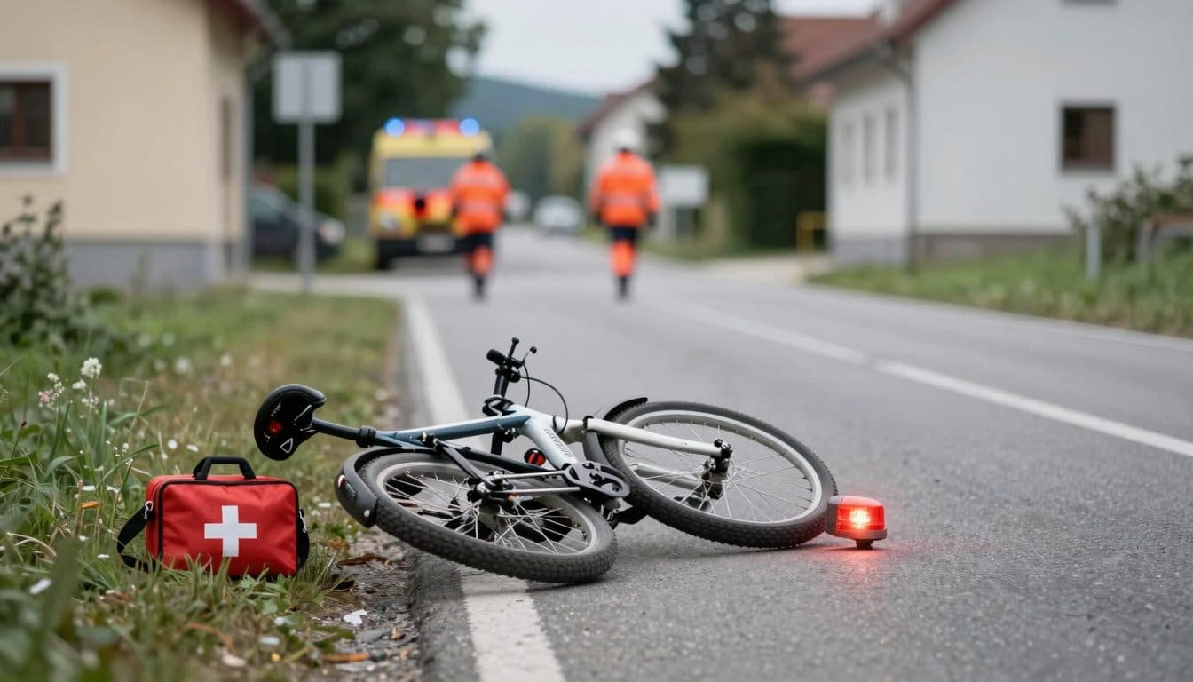 Cycliste alcoolisé chute lors d'une randonnée à Kirchberg-Thening et est transporté à l'hôpital