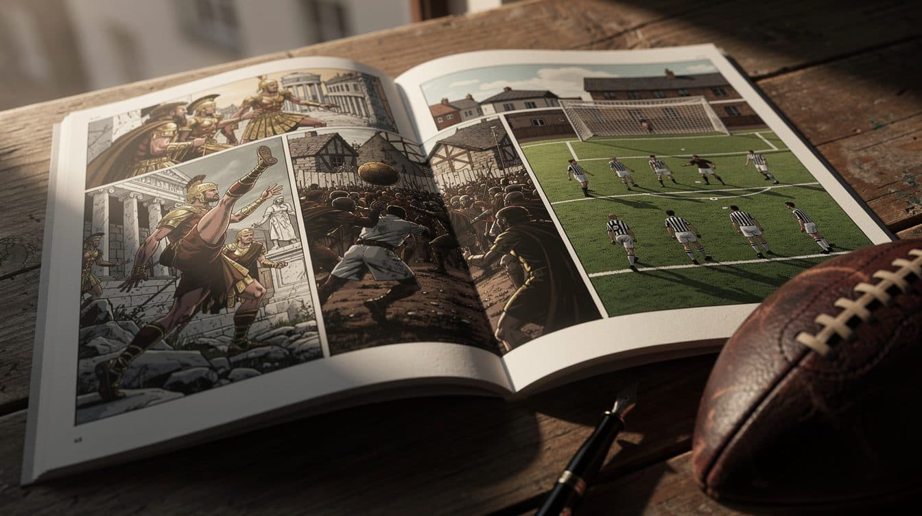 Nouvelle bande dessinée retrace l'histoire du football de l'Antiquité à l'époque moderne