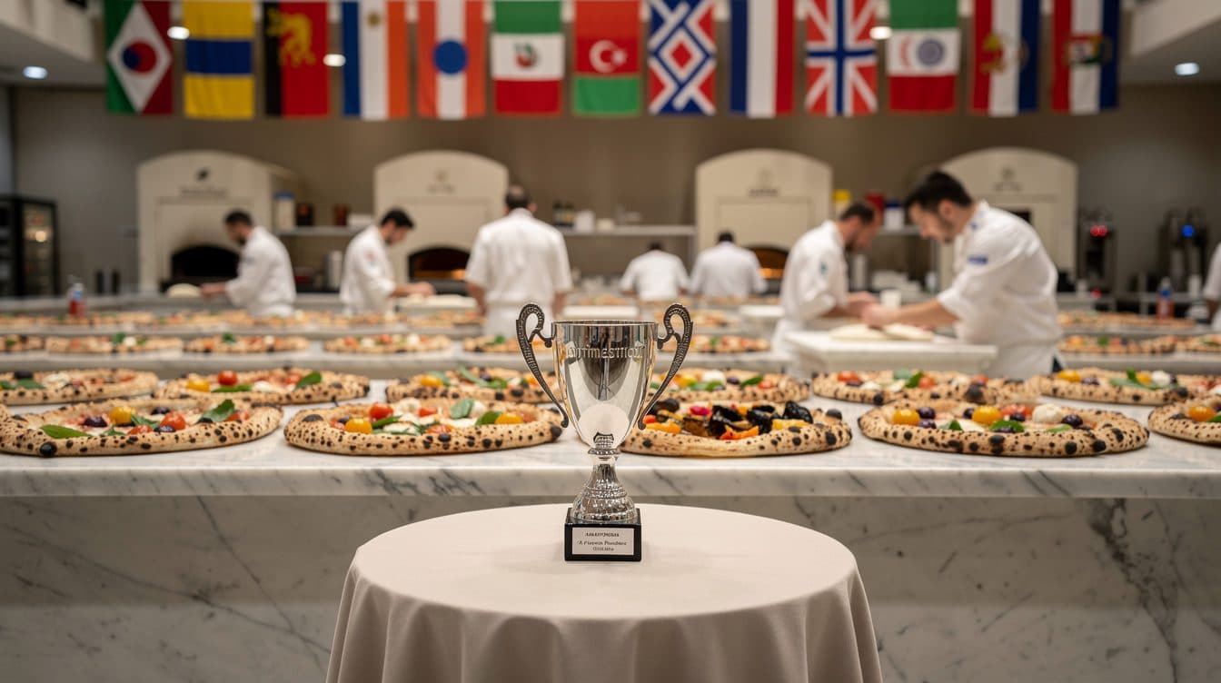 Lorenzo Parrotta, pizzaïolo à Ludwigshafen, sacré champion du monde de la pizza contemporaine à Naples
