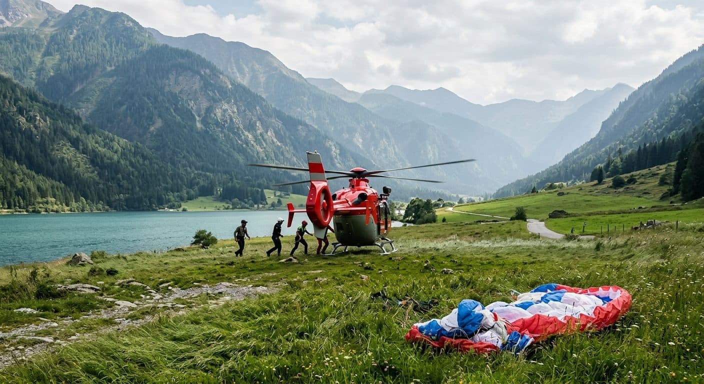 Un parapentiste de 18 ans fait une chute d'environ 150 mètres à Greifenburg