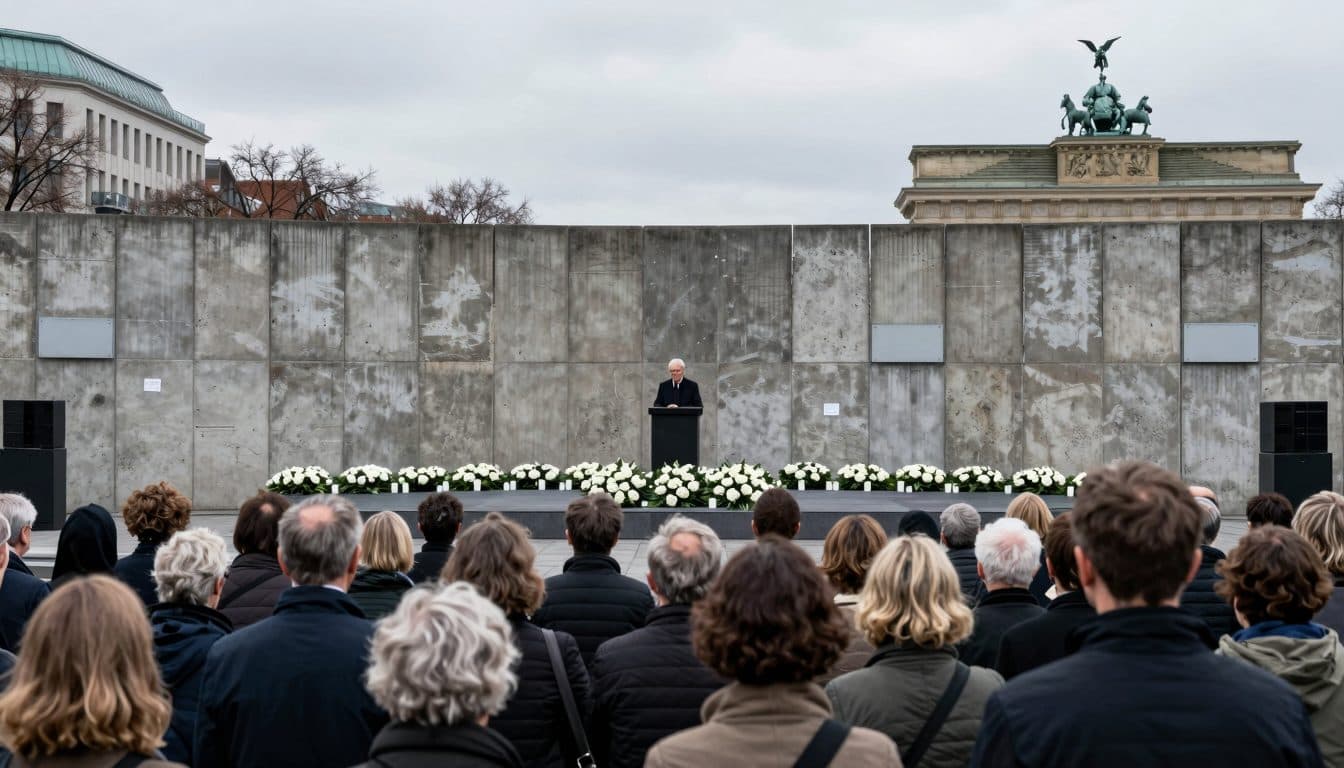 65e anniversaire de la construction du Mur : commémoration à Berlin avec Klöckner et Weimer