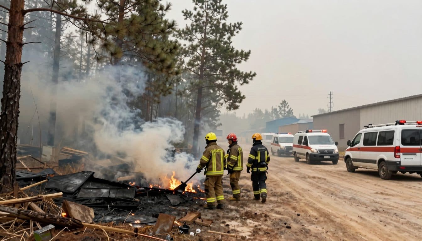 Incendie de forêt sur l'ancien champ de manœuvres près de Jüterbog – les pompiers signalent initialement une situation calme