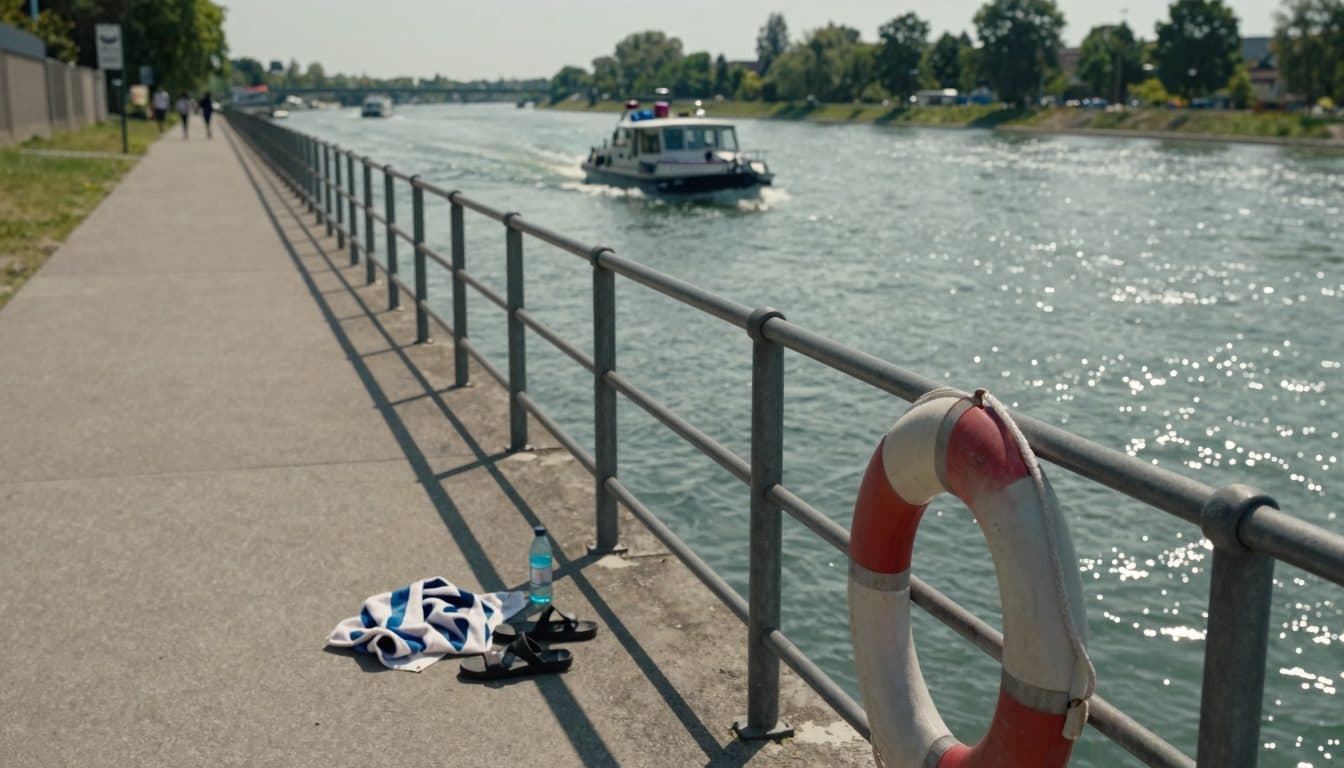 Trois nageurs disparus dans le Rhin – la police redoute le pire