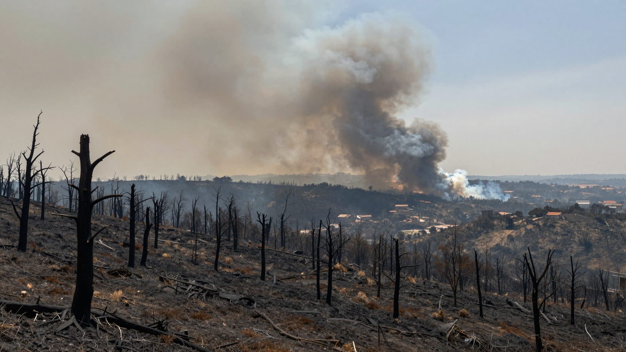 Incendie de forêt dans le sud de la France : environ 1.100 pompiers luttent contre les flammes