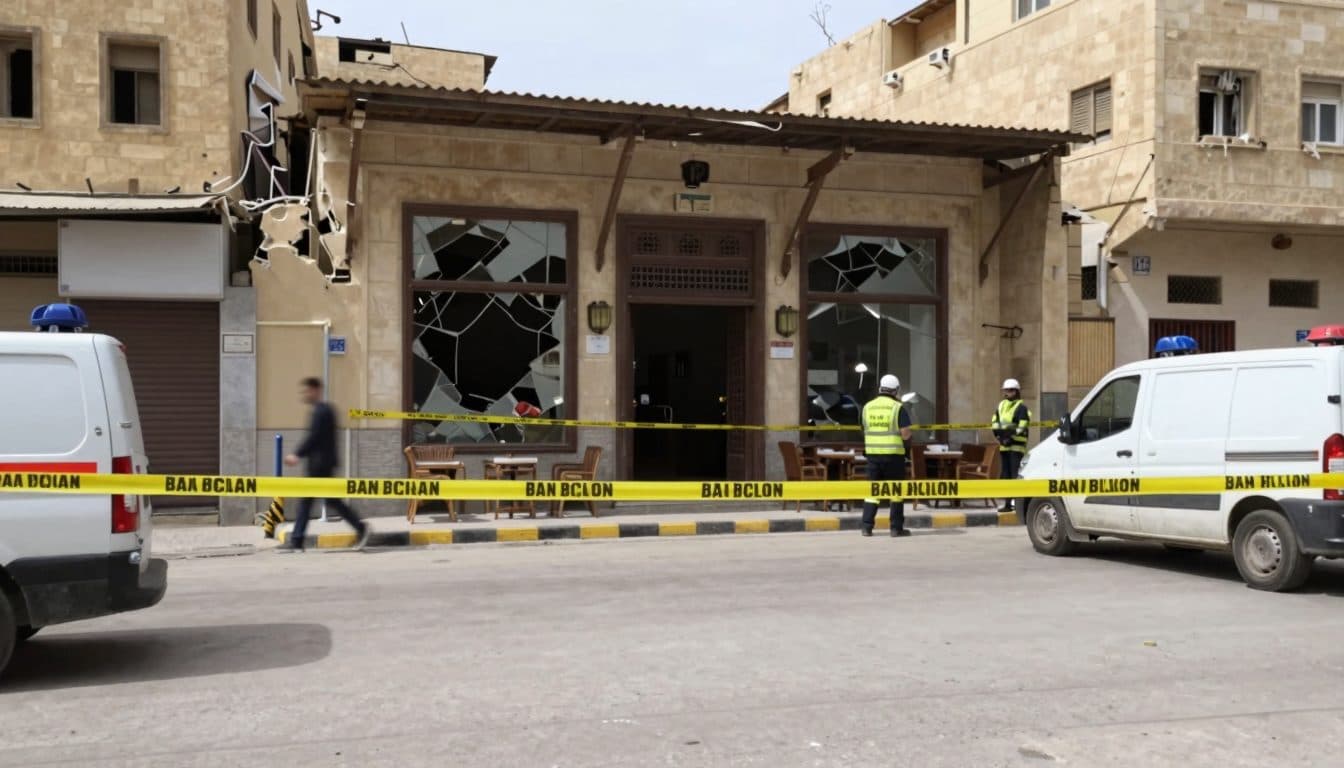Cinq morts dans un attentat à la bombe contre un café du centre de Damas, près du Palais de Justice