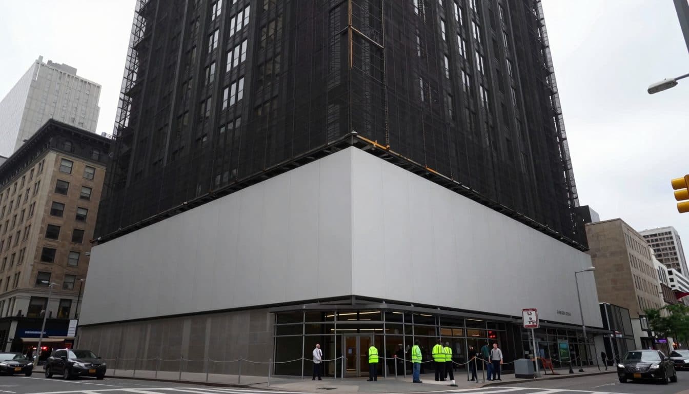 Immeuble de grande hauteur à Manhattan évacué après le flambage de deux piliers porteurs lors de travaux de conversion
