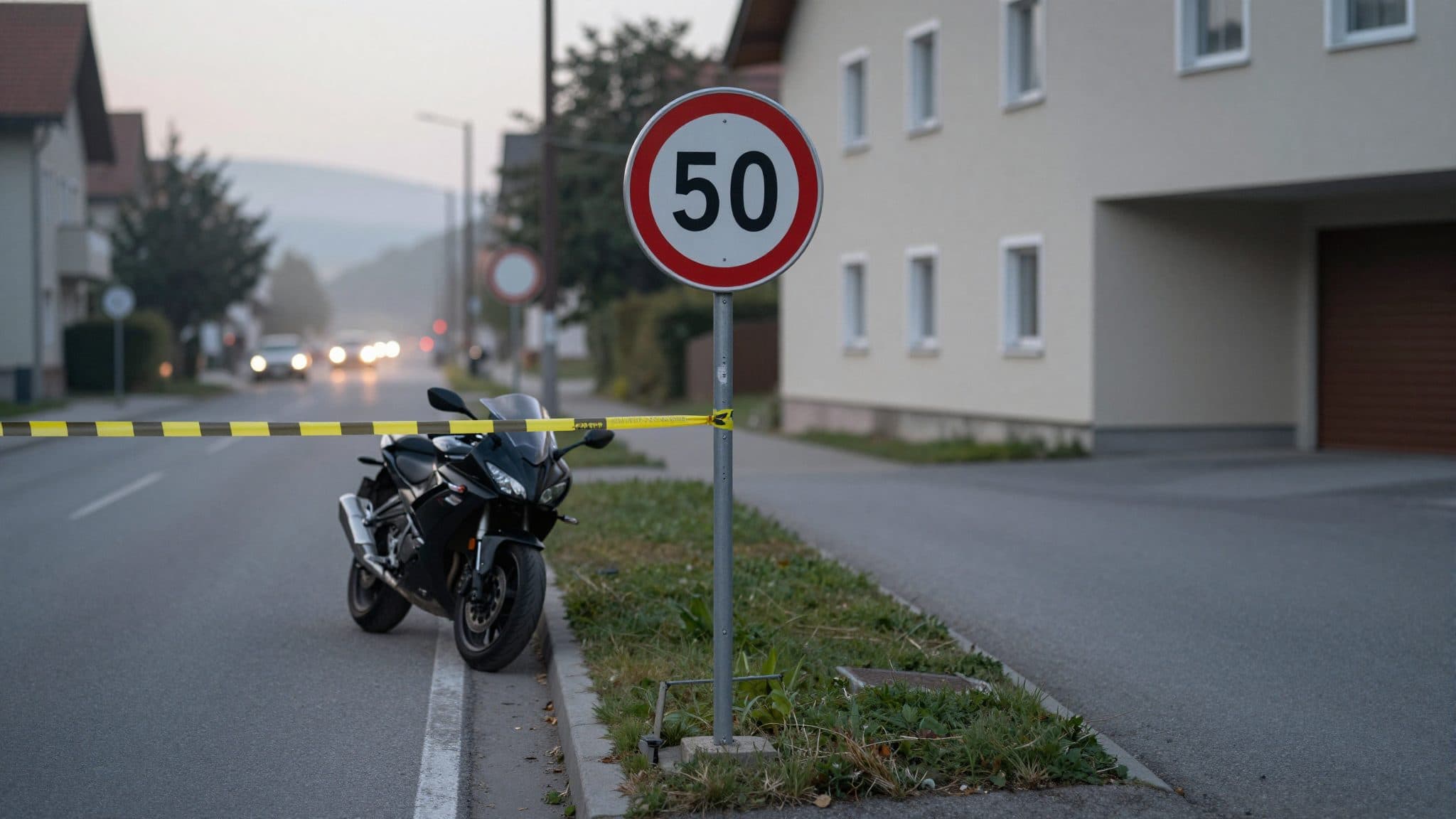 Motard surpris à 156 km/h dans une zone limitée à 50 km/h à Wels – retrait du permis de conduire