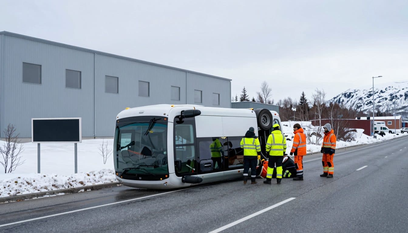 Un bus avec 34 touristes allemands se renverse en Norvège – plusieurs blessés légers