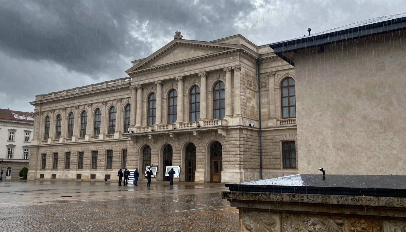 De fortes pluies à Vienne : l'eau pénètre dans l'Albertina, aucune œuvre touchée