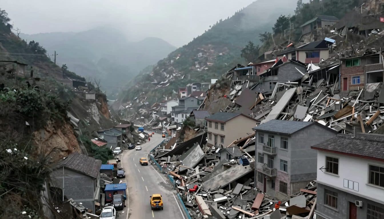 Glissement de terrain dans l'ouest de la Chine : au moins huit morts et 34 disparus à Chongqing