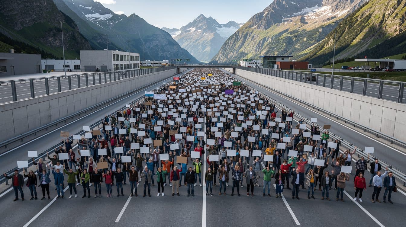 Manifestation contre le transit : le col du Brenner totalement paralysé pour huit heures