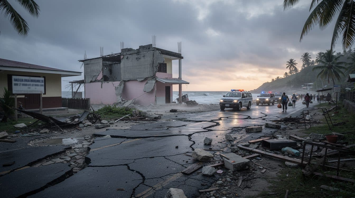 Séisme de magnitude 7,8 dans le sud des Philippines – au moins trois morts, alerte au tsunami levée
