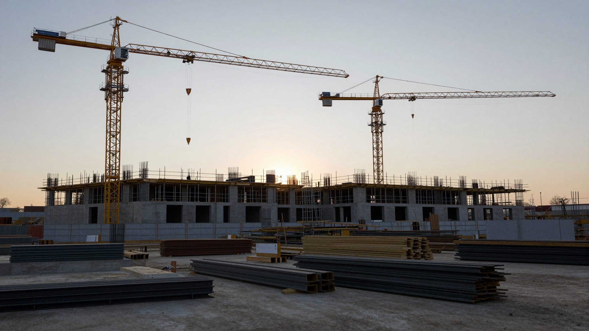 Le secteur principal du bâtiment allemand renoue avec la croissance des commandes en juin