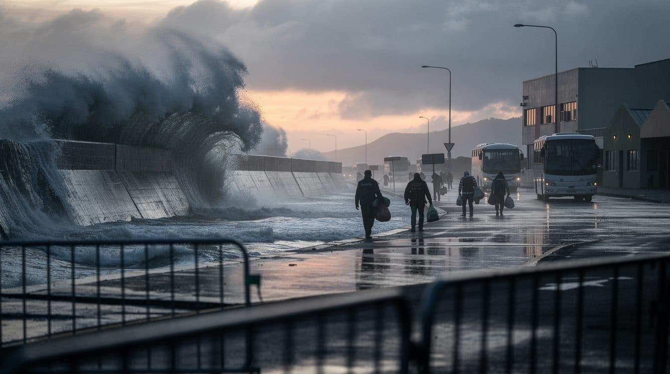 Onde de tempête avec des vagues de onze mètres : des centaines de personnes mises en sécurité à Wellington