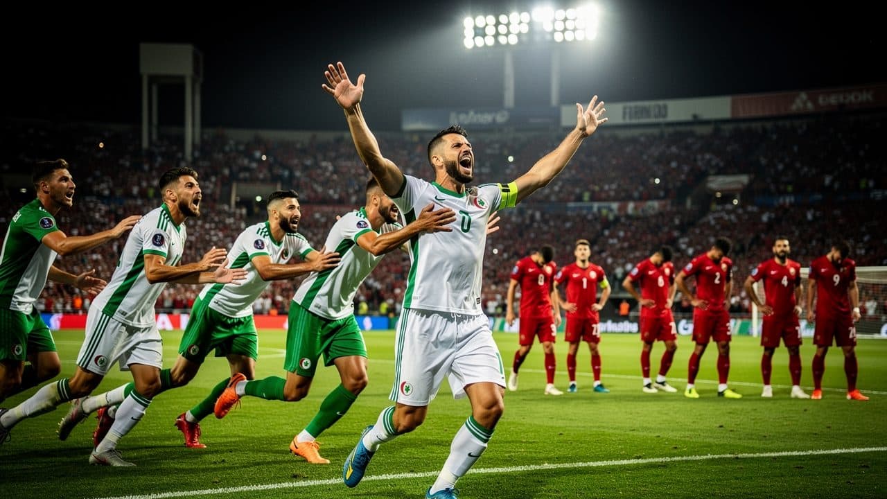 L'Algérie retourne le retard contre la Jordanie et préserve ses chances d'atteindre les huitièmes de finale