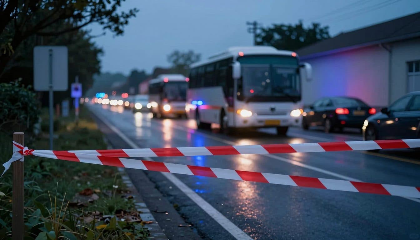 Grave accident avec un bus postal et trois voitures dans le district de Braunau am Inn