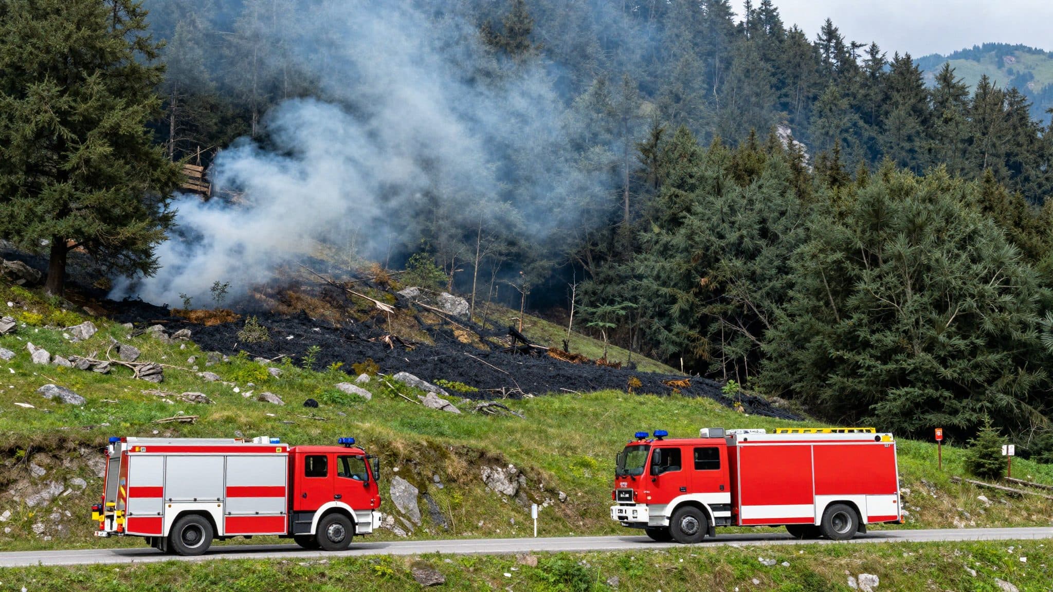 Incendie de forêt au Hochstein près de Lienz : les pompiers évitent des dégâts plus importants