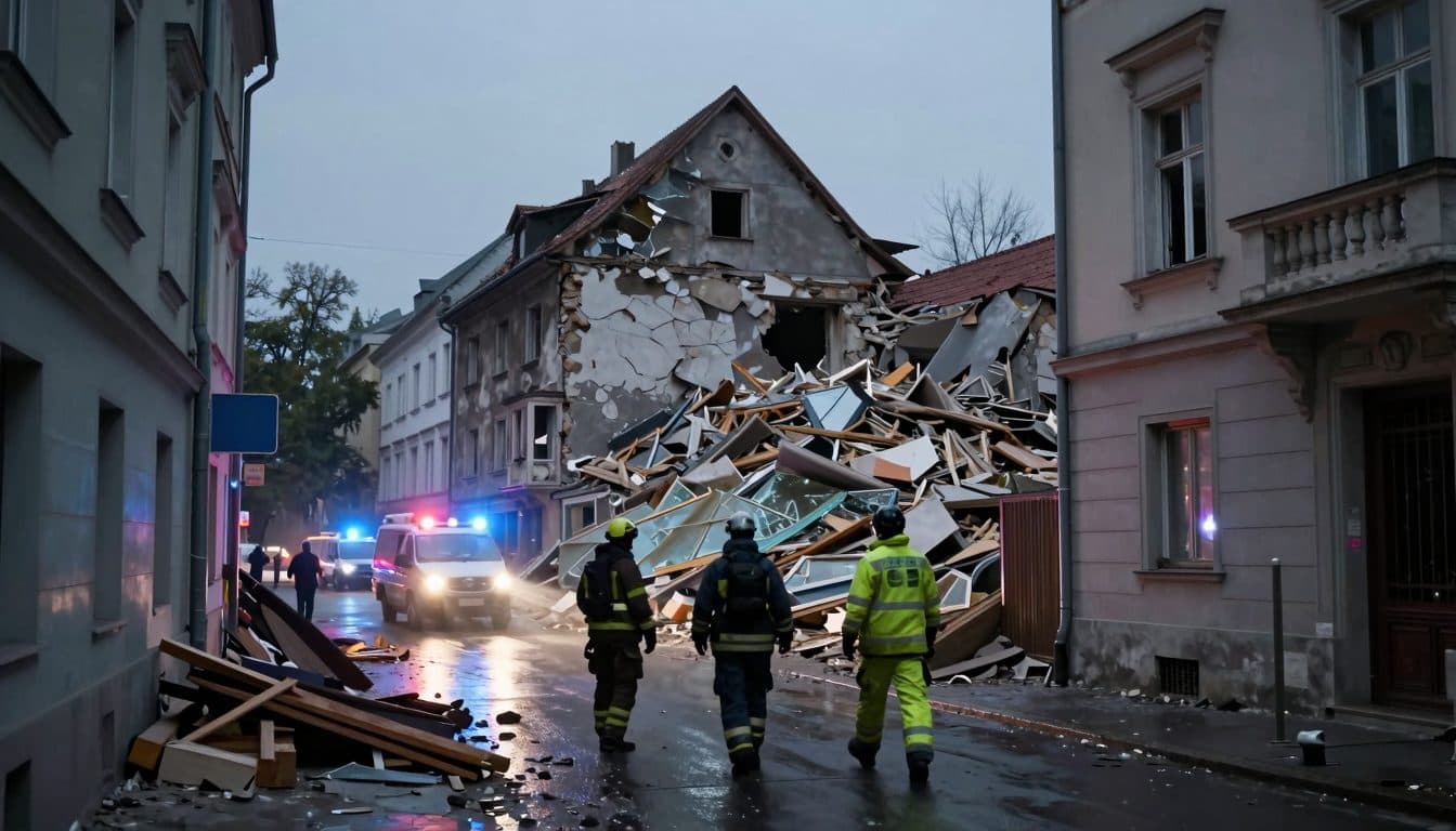 Explosion de gaz à Vienne détruit une maison d'habitation – dix blessés, cause encore incertaine