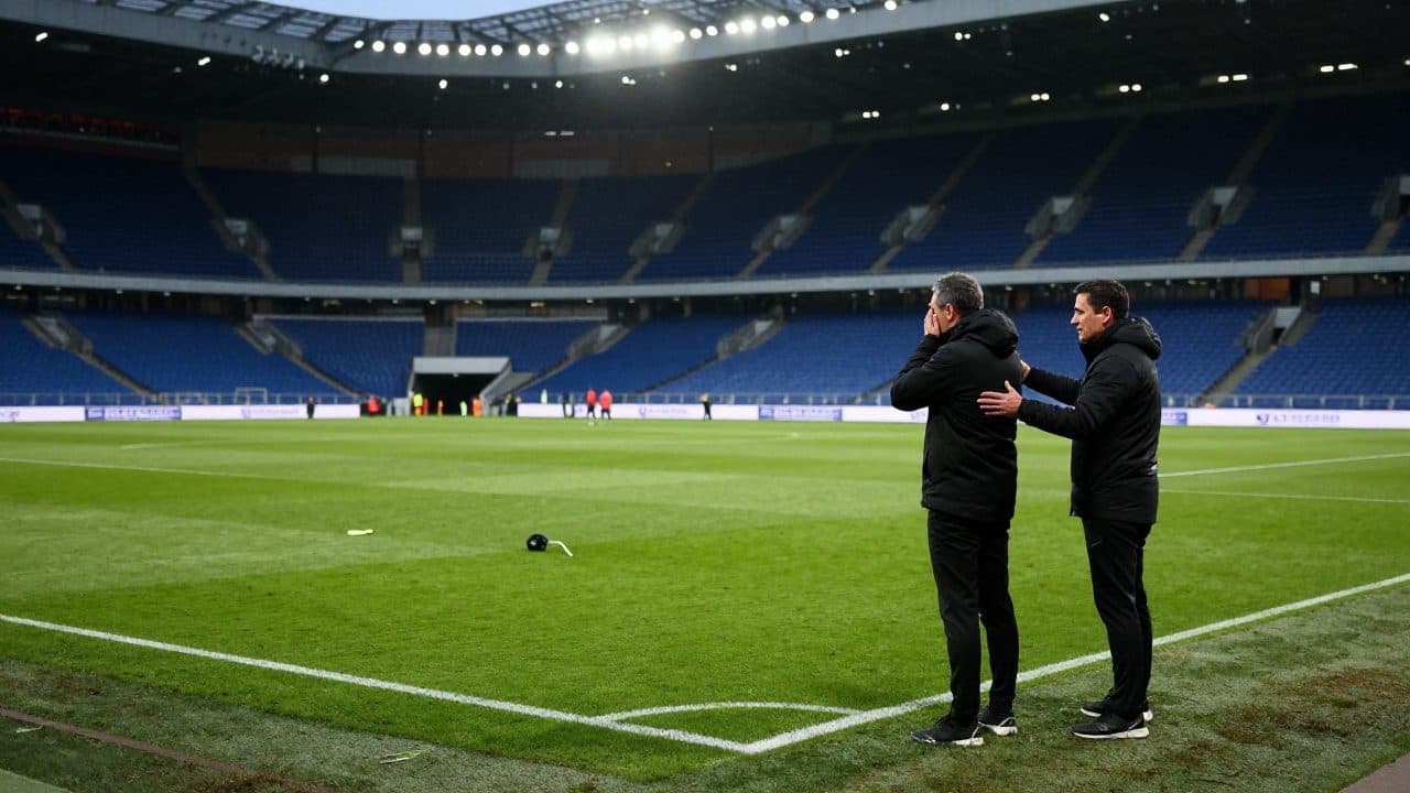 Baumgartner après le match de Leipzig avec un geste émouvant de son épouse Sandrine