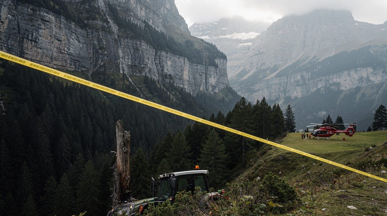 Accident de tracteur mortel à Gries am Brenner : un homme de 43 ans meurt lors de travaux de fauche sur un pente