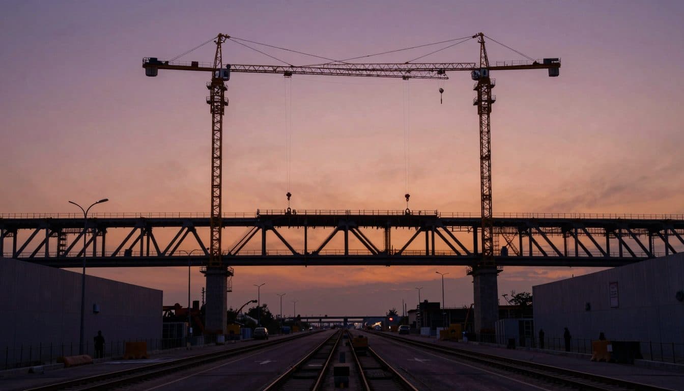Nouveau pont du Ringbahn sur l'A 100 : les éléments de superstructure seront mis en place ce week-end