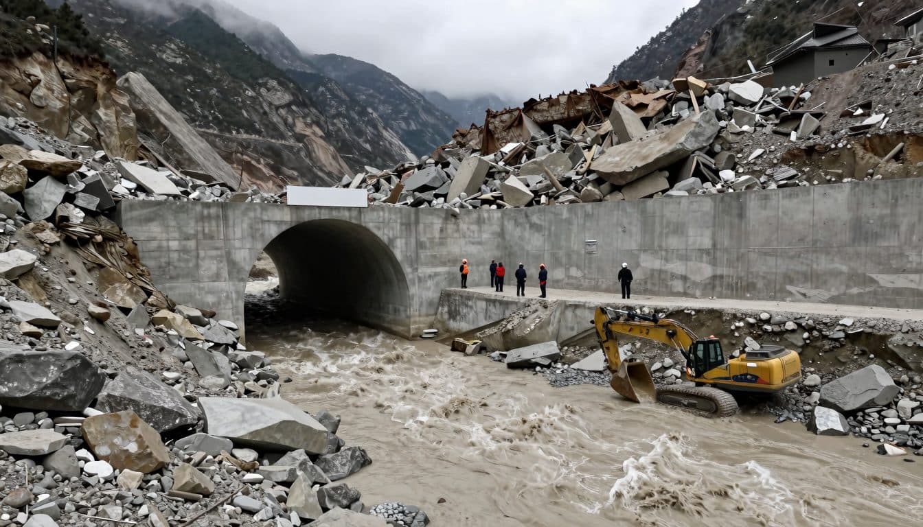 Deux ouvriers secourus vivants d’un tunnel hydroélectrique au Népal neuf jours après un glissement de terrain