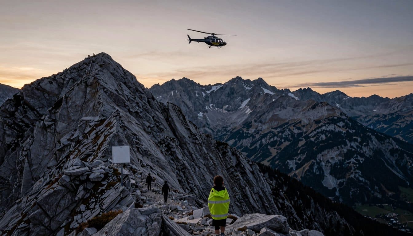 Une fillette de dix ans s'effondre lors d'une randonnée à Gosau – un hélicoptère de la police en intervention