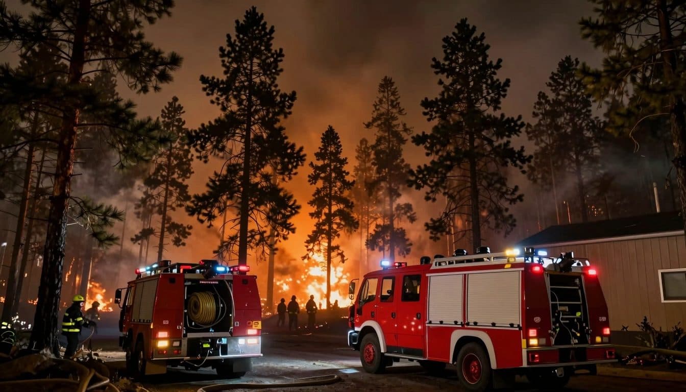 Incendie de forêt dans le Föhrenwald : les pompiers de Mödling soutiennent l'aide aux sinistrés à St. Egyden