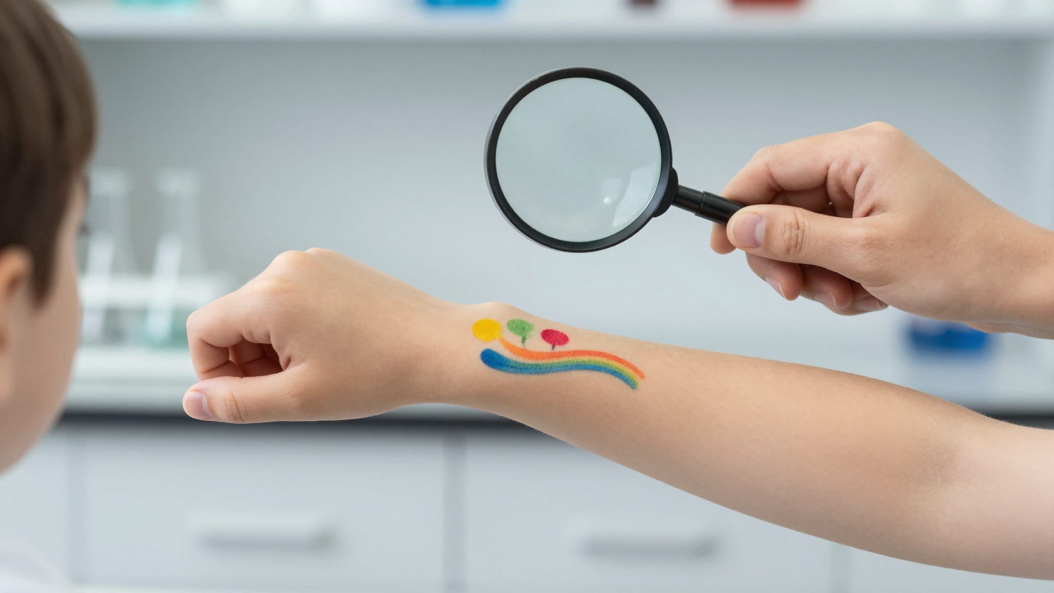 Alerte de test en laboratoire : 13 tatouages éphémères pour enfants sur 15 contaminés par des substances chimiques préoccupantes