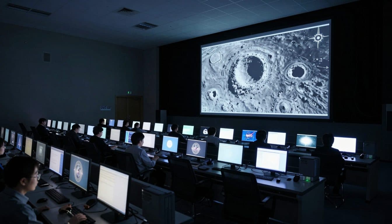 Une nouvelle image de la Lune publiée par la NASA montre un double cratère après l'impact d'une fusée SpaceX