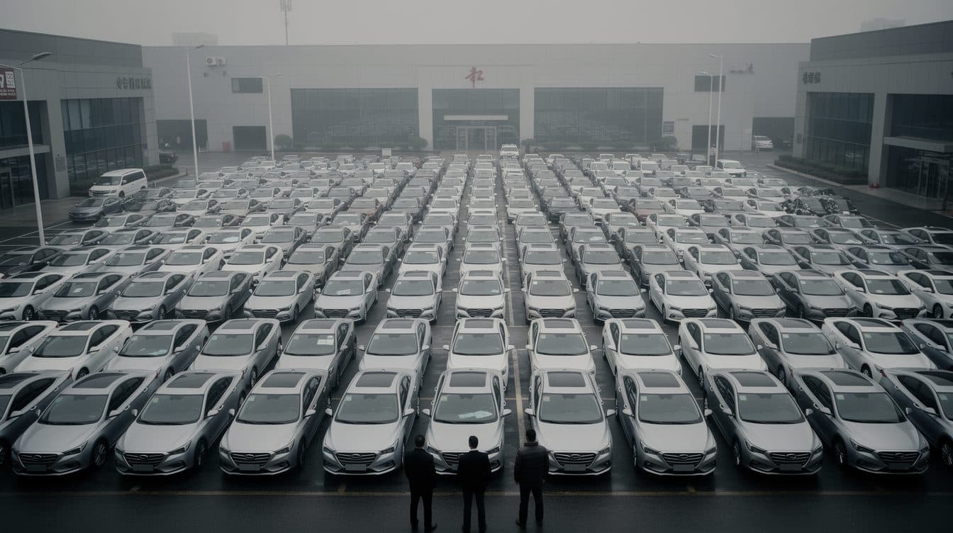 Le marché automobile chinois en chute libre : les ventes s'effondrent de 22 pour cent