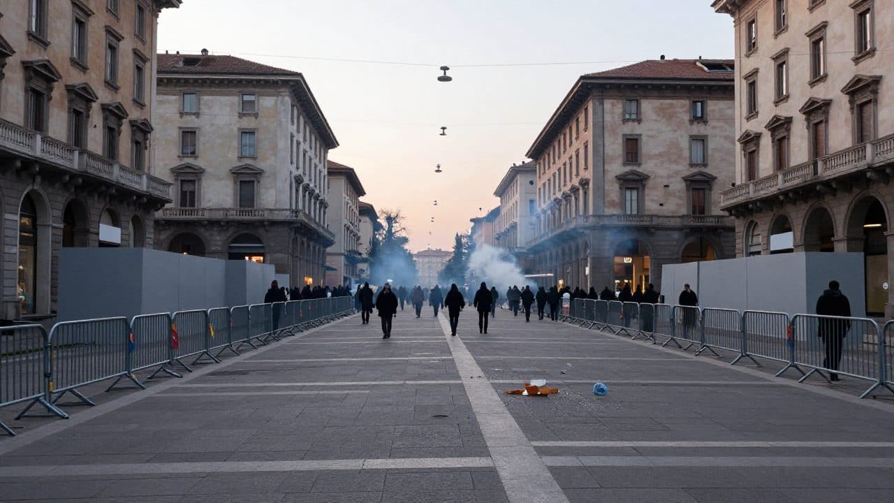 Manifestations à Milan largement pacifiques, les autorités durcissent les mesures