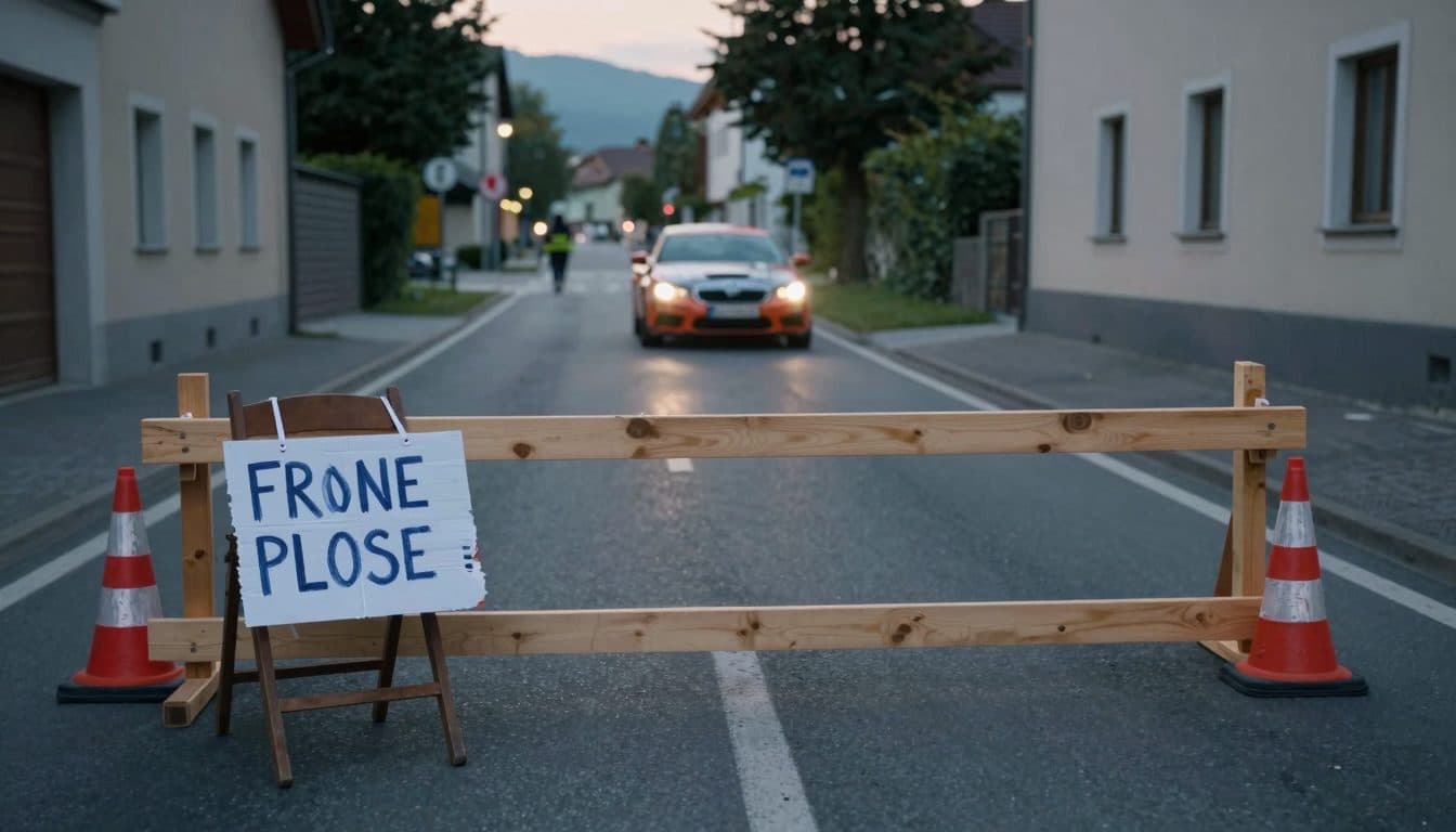Anniversaire bloque la route sans autorisation – un homme de 53 ans percuté par un véhicule de course