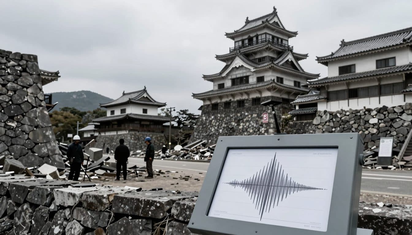 Violent séisme de magnitude 7,1 frappe le sud-ouest du Japon – pannes de courant et blessés à Kumamoto