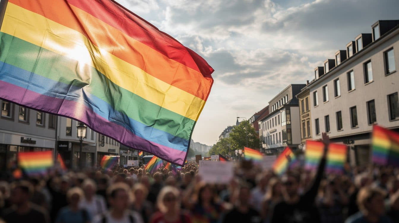 Des milliers de personnes défilent à Düsseldorf pour les droits queer