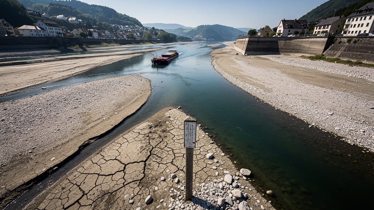 Étiages : les niveaux du Danube et du Rhin continuent de baisser, la navigation fluviale doit se préparer à des restrictions