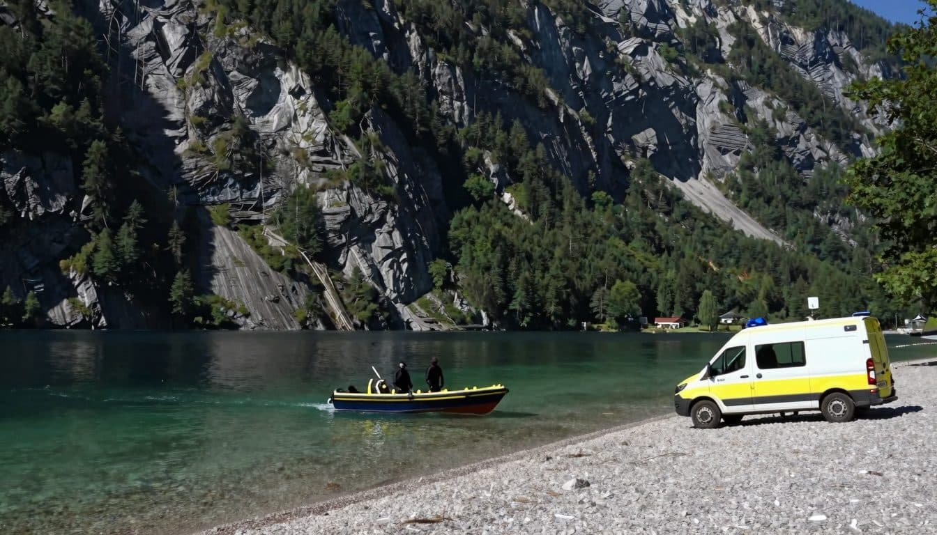 Randonneuse au Tyrol : chute de dix mètres, secourue par bateau