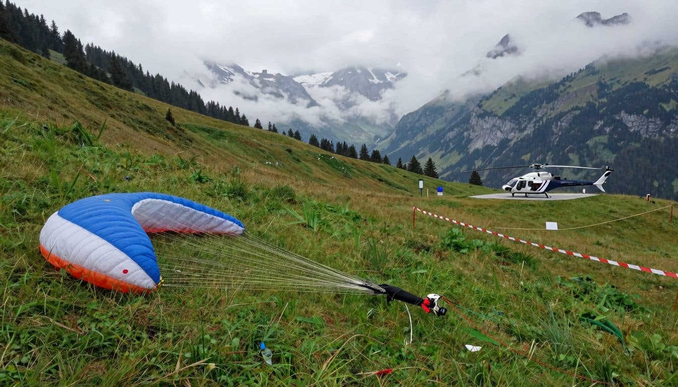 Un pilote de parapente s'écrase à Fulpmes et est gravement blessé