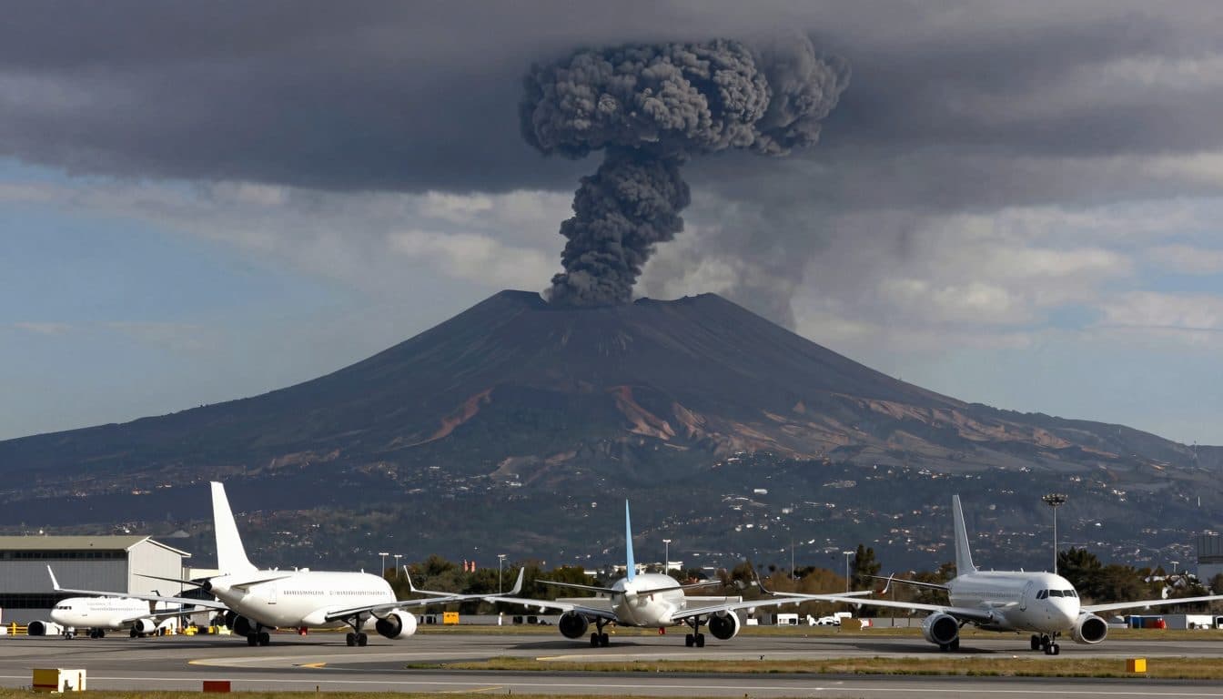 L'Etna intensifie ses émissions de cendres – l'aéroport de Catane temporairement fermé