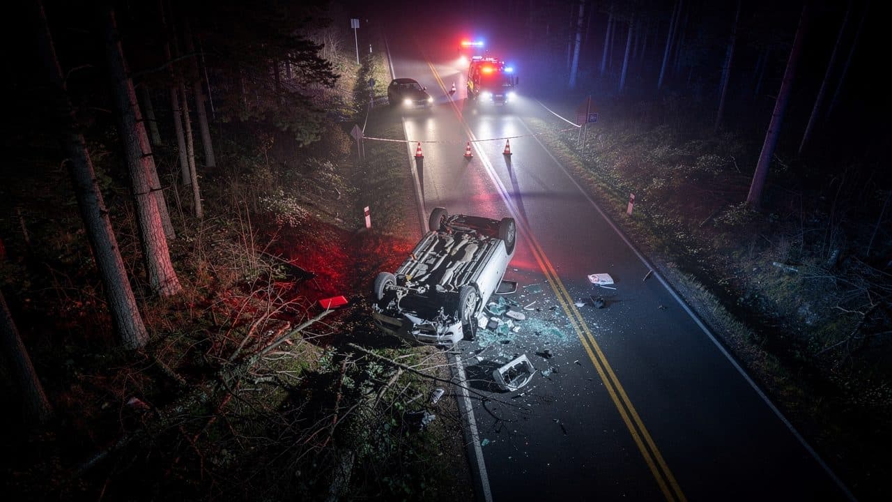 Quatre blessés dans un grave accident sur la B72 : le conducteur dégagé de l'épave