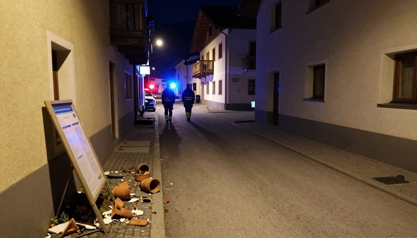 Conducteur de cyclomoteur (15 ans) dans le Wipptal esquive une voiture de police et percute un panneau d'information