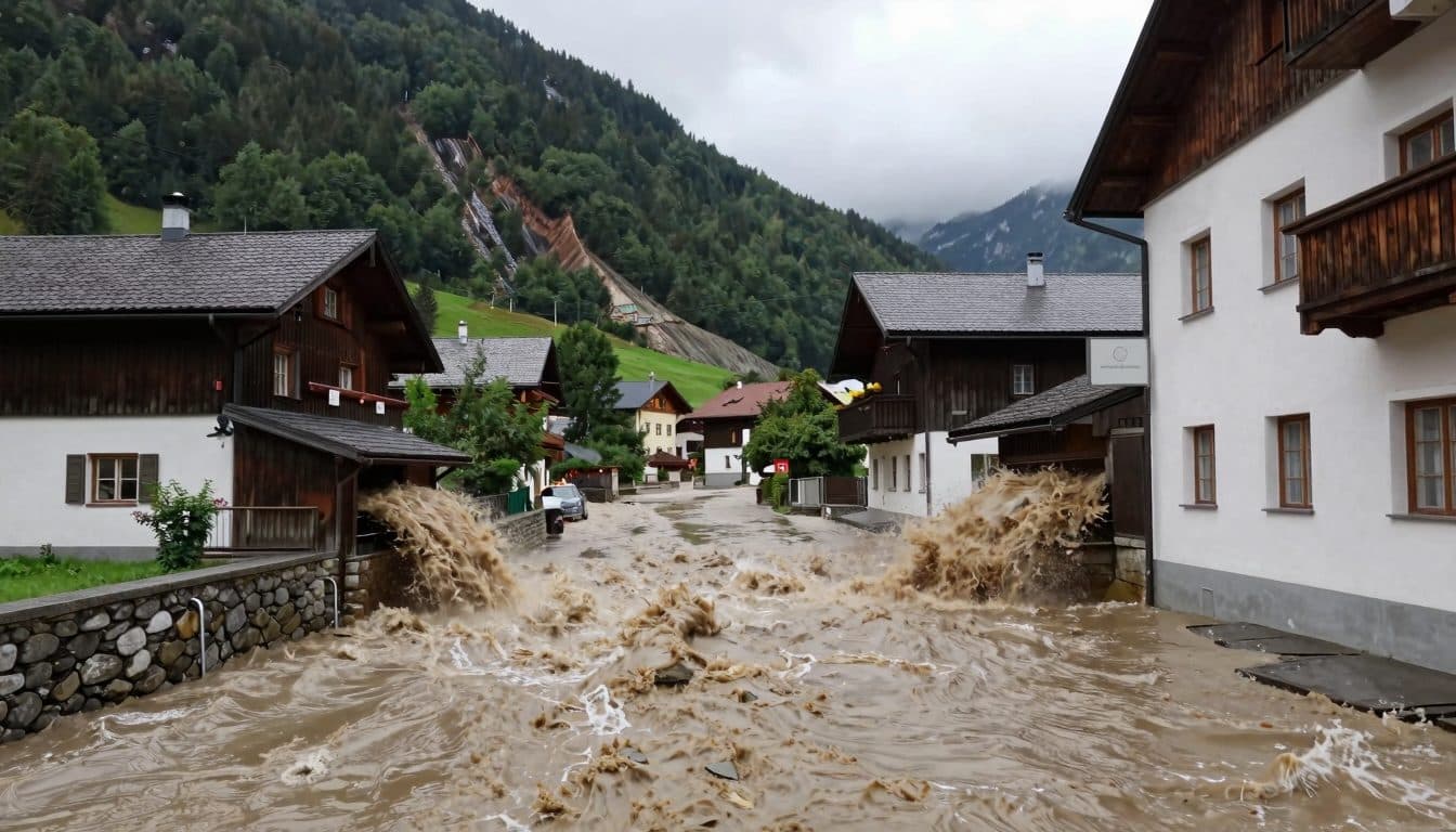 Intempéries dans le Pinzgau : 79 interventions des pompiers pour inondations et glissements de terrain