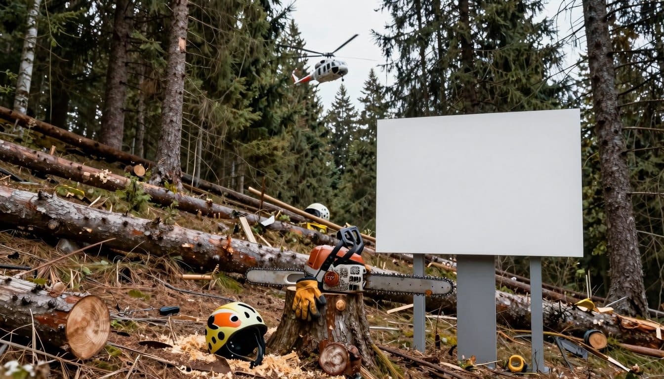 Accident forestier à Wildschönau : un homme de 44 ans touché par un arbre et transporté à l'hôpital