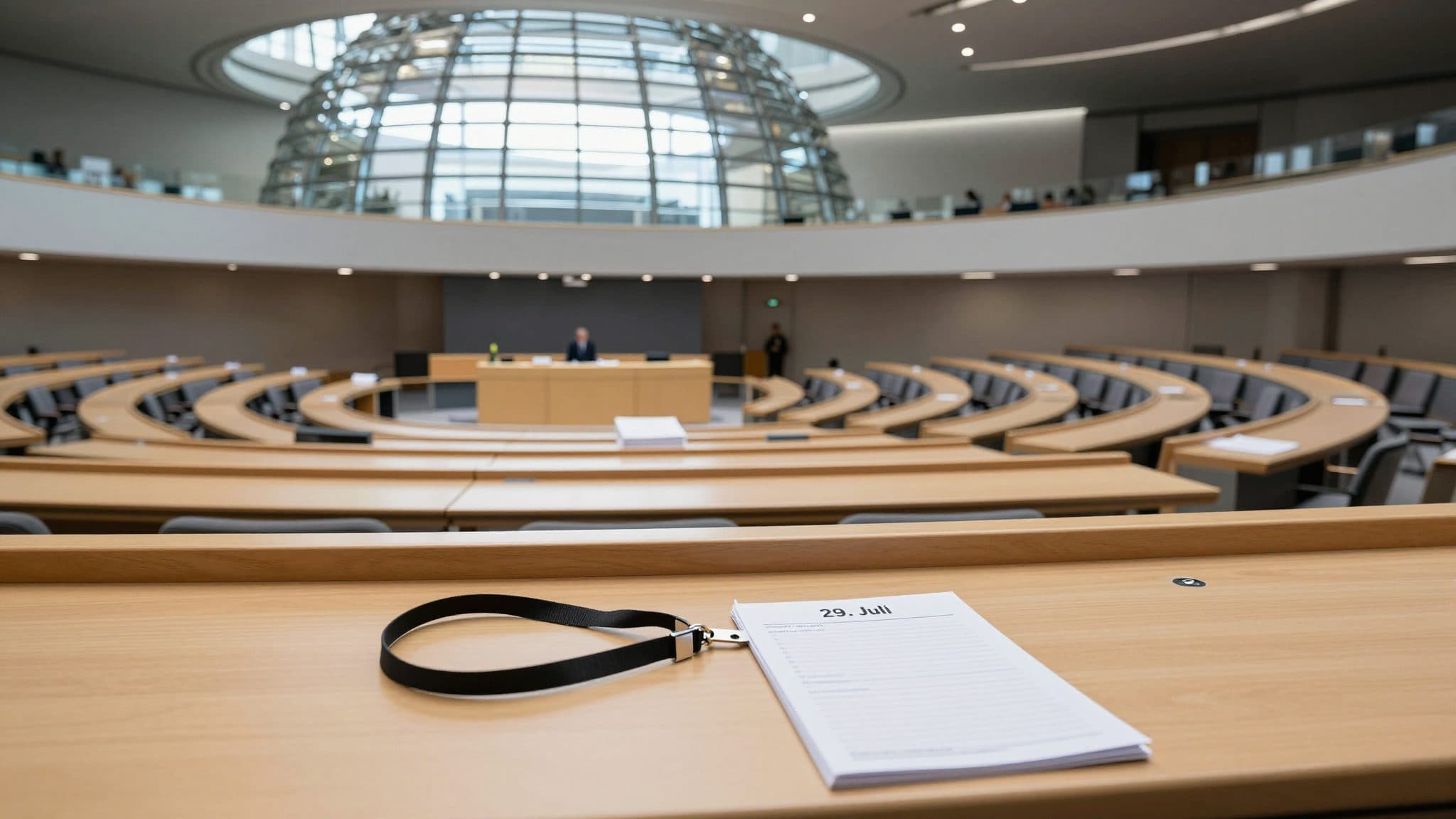 Merz convoque une séance extraordinaire du groupe parlementaire Union le 29 juillet pour la succession de Spahn