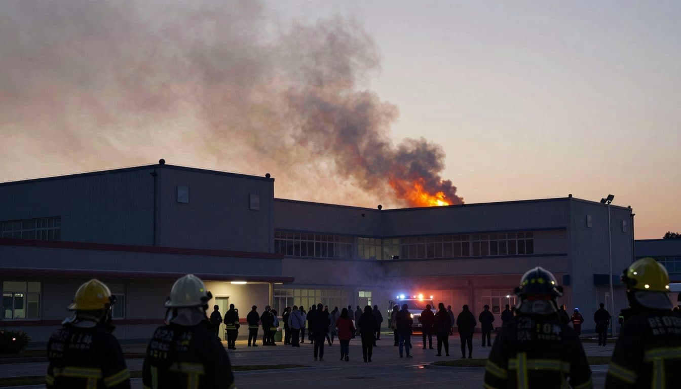 Incendie de toiture dans un hôpital à Ludwigslust : au moins 34 blessés lors d'un important déploiement des pompiers