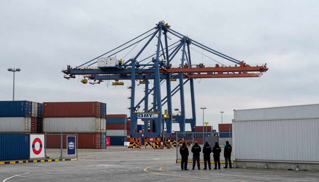 L'avertissement de grève des dockers paralyse largement six ports maritimes allemands